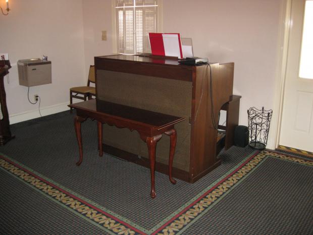 Our organ, which is available for use during chapel services