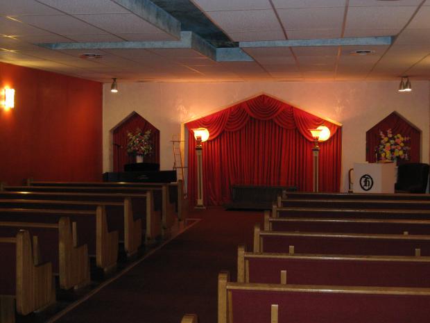 Our spacious chapel has room enough for all your guests.